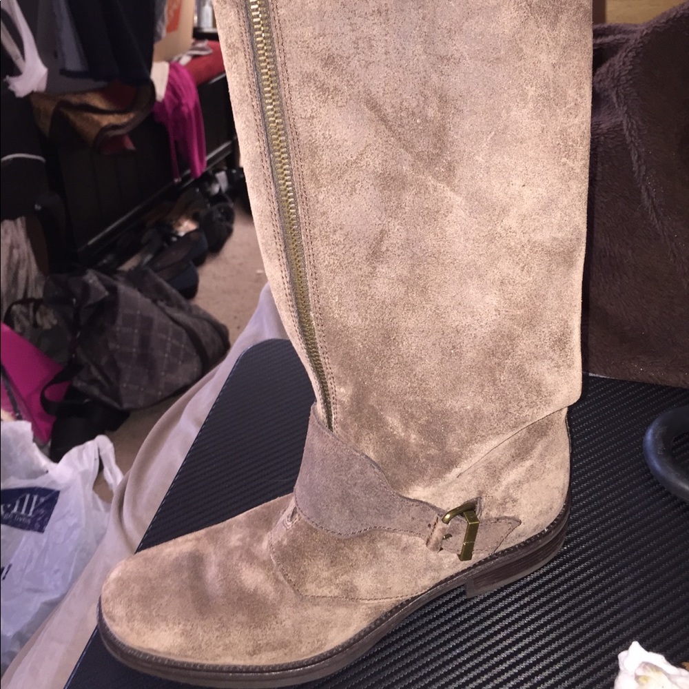 J. Crew tall leather brown boots size 7.5